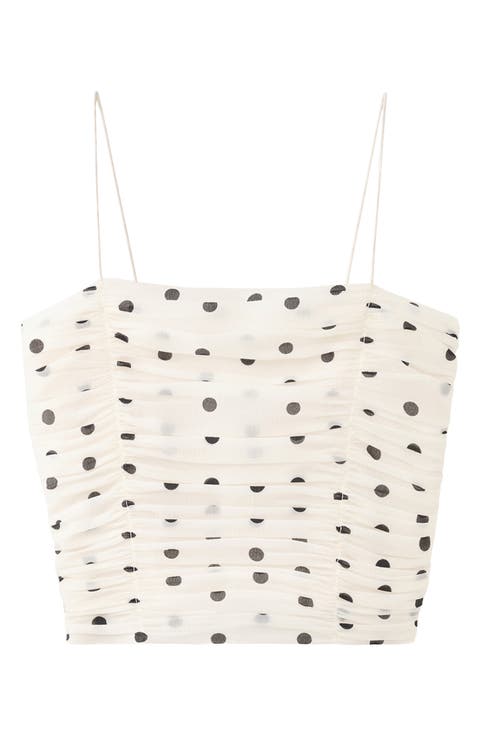 Ruched Dot Camisole