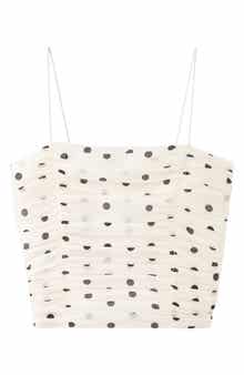 Ruched Dot Camisole