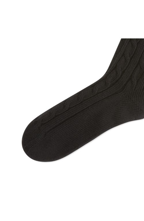 Polo Ralph Lauren Seasonless Cable Crew Socks In Black