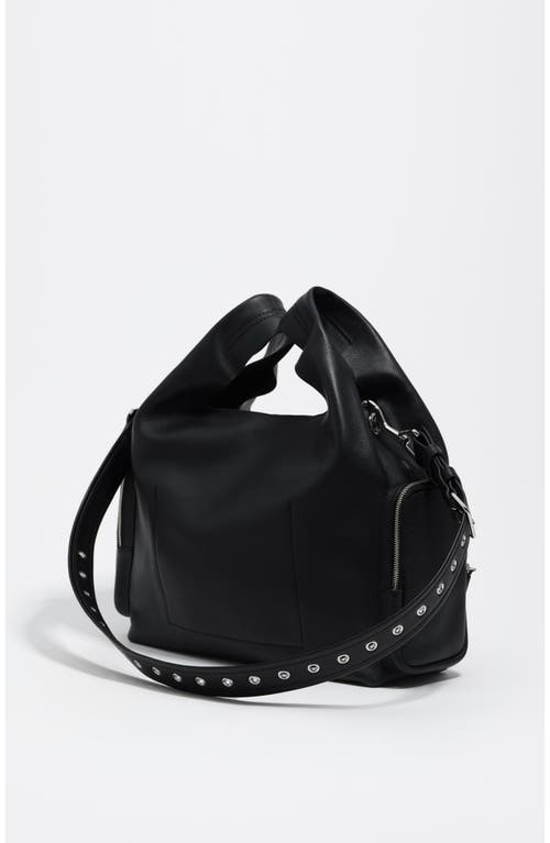 Bimba Y Lola Leather Crossbody Bag In Black