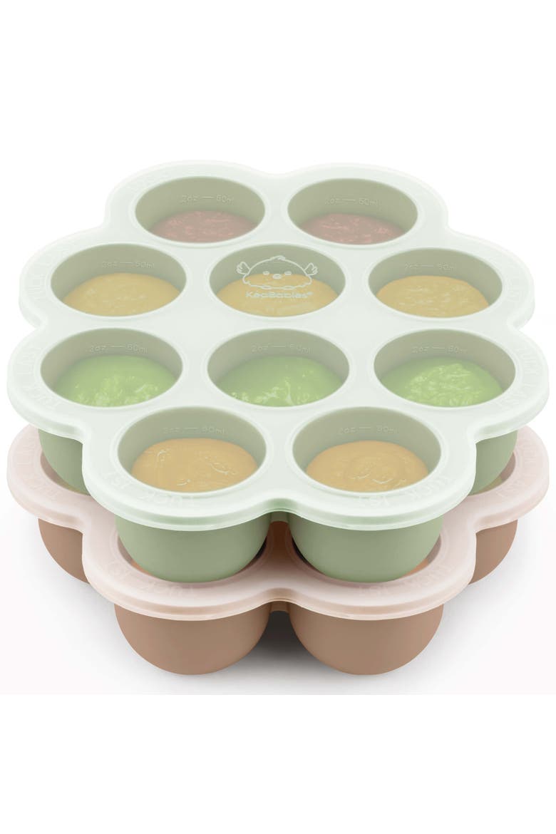 Prep Silicone Baby Food Tray, Main, color, Chai Latte/Sage