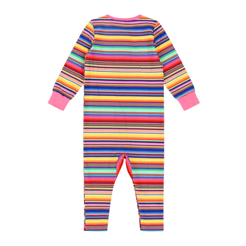 Mixed Up Clothing Baby Jumpsuit Romper In Multicolor Stripe