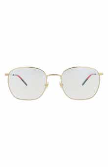 GG0681S 56mm Clear Square Sunglasses