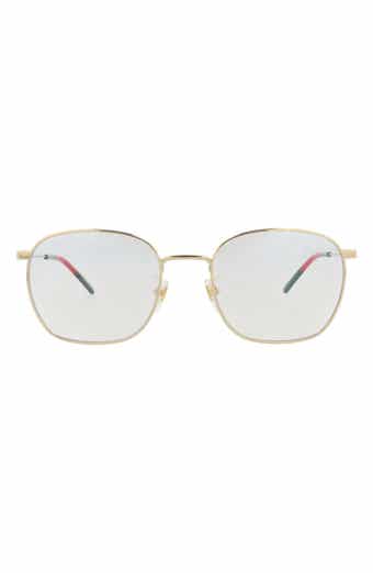 GG0681S 56mm Clear Square Sunglasses