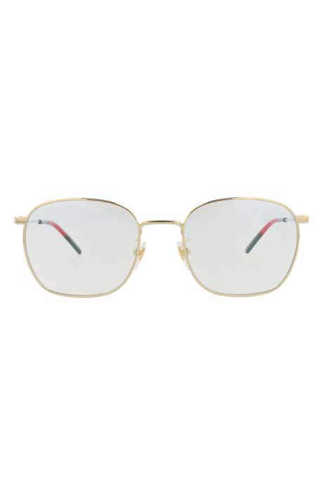 GG0681S 56mm Clear Square Sunglasses