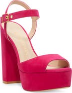 Stuart Weitzman Ryder Suede Platform Sandal