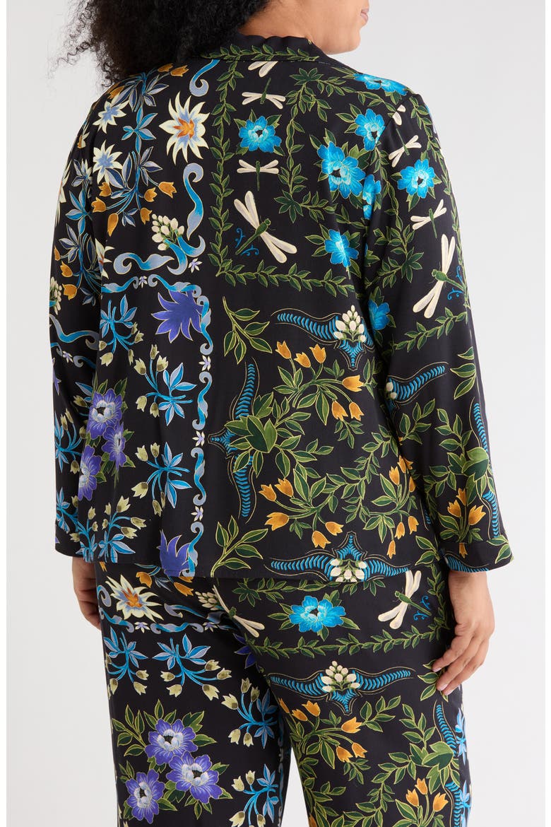 Cropped Utility Top, Alternate, color, BLACK MULTI FLORAL LEAF
