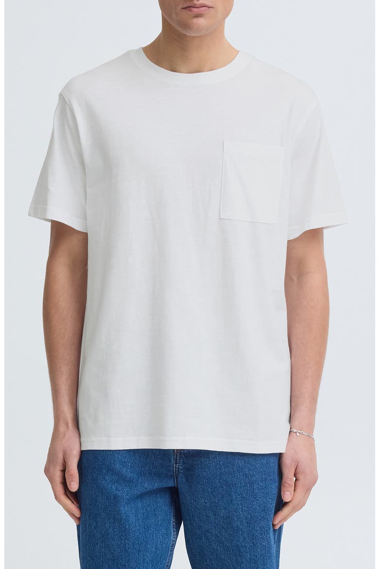 Durant Solid Cotton Pocket T-Shirt, Main, color, WHITE