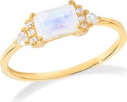 YS GEMS Baguette & Round Mix Gemstone Ring