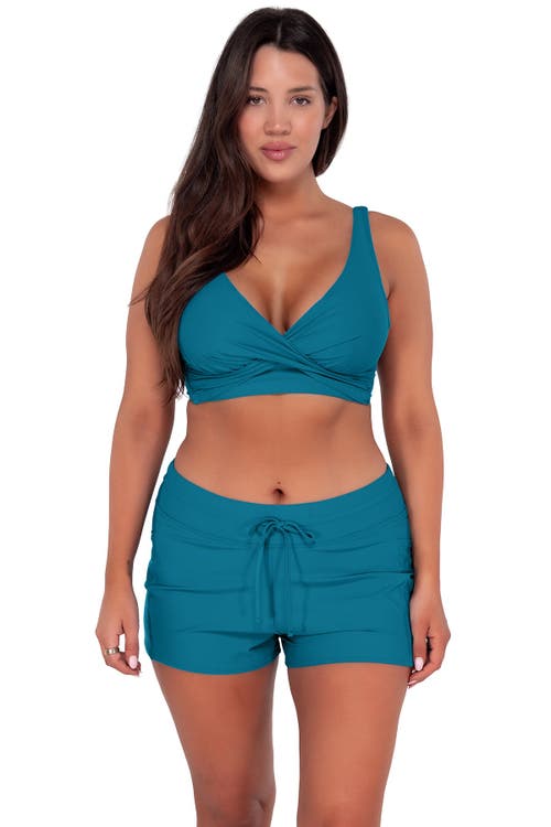 Sunsets Elsie Top In Avalon Teal