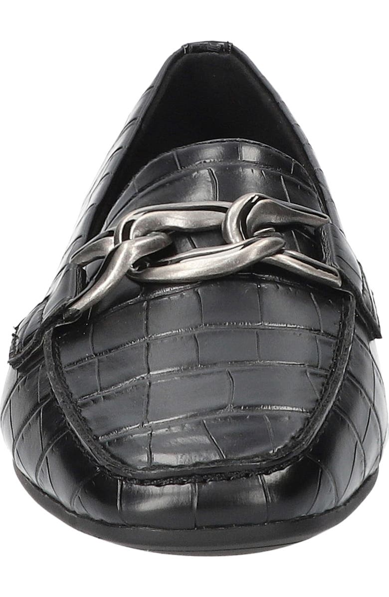 EASY STREET Amber Loafer, Alternate, color, Black Croco