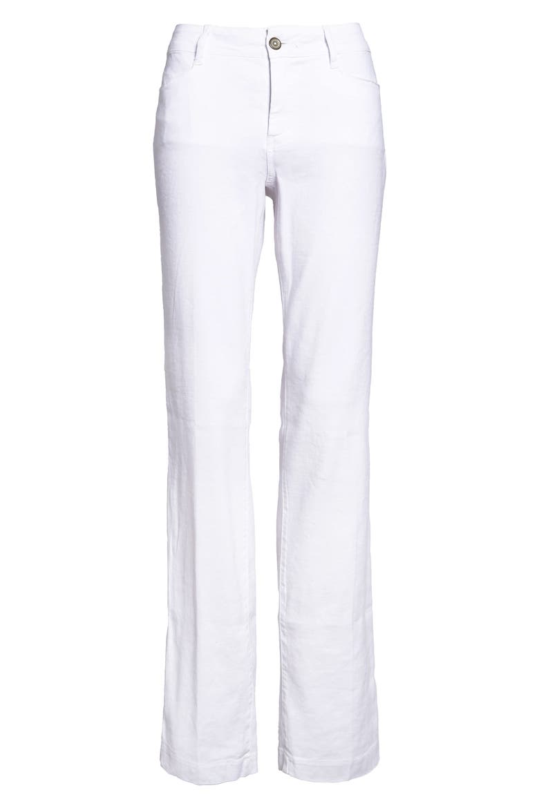 Linen Trousers, Alternate, color, OPTIC WHITE