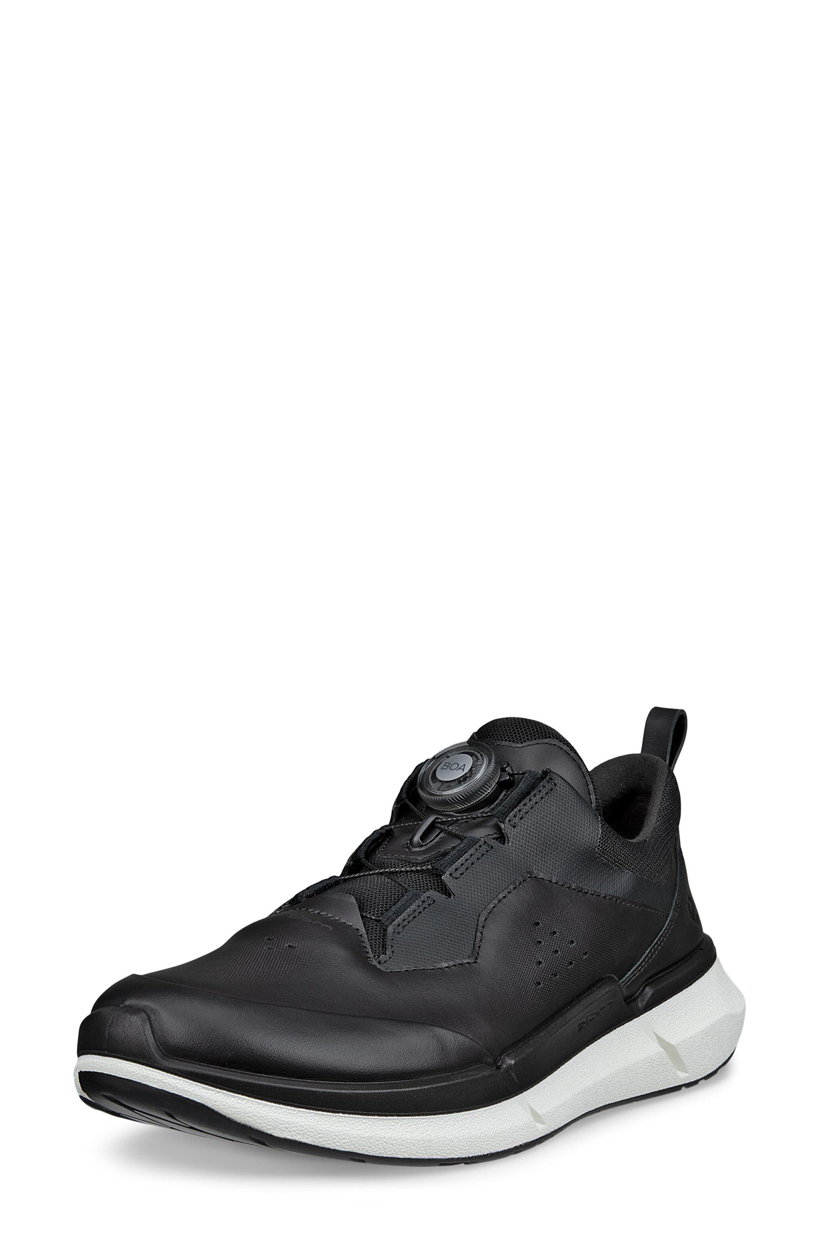 Biom 2.2 Leather Sneaker, Main, color, BLACK
