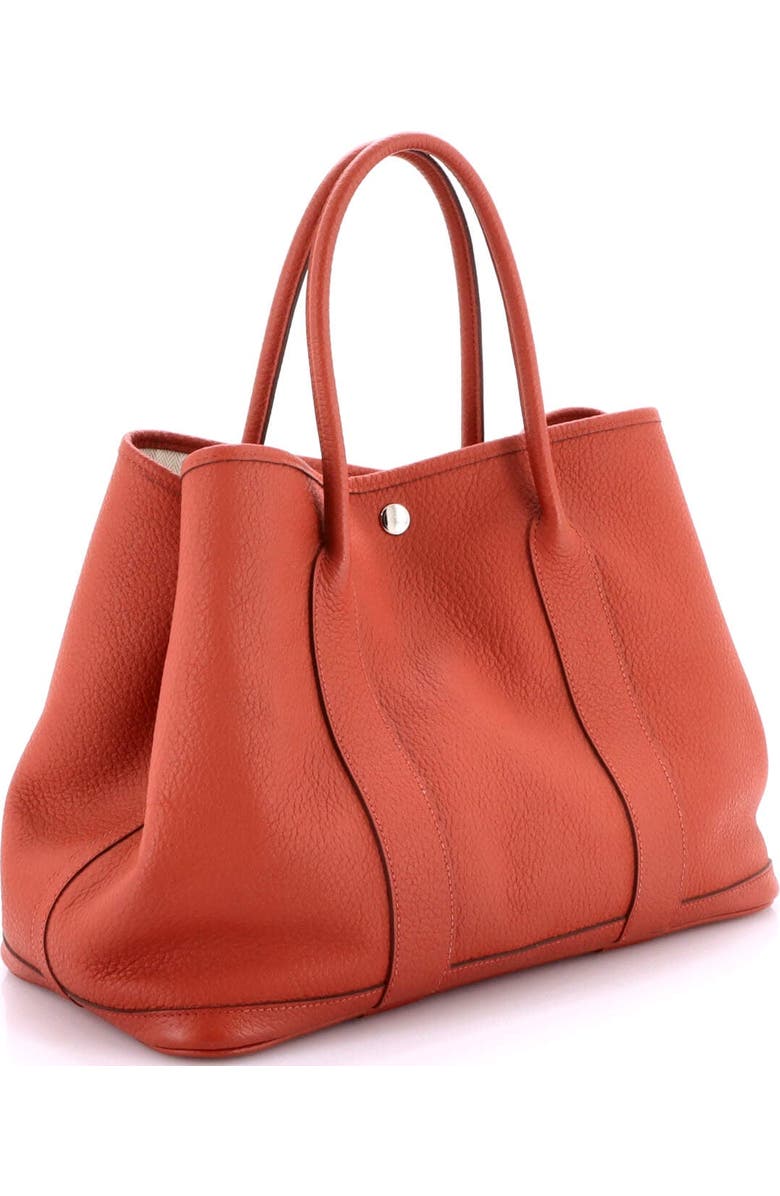 Pre-Owned Hermes Garden Party Tote Leather 36, Alternate, color, Rouge Duchesse