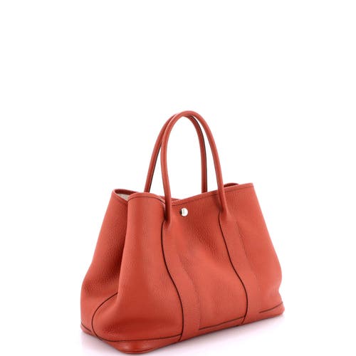 Pre-owned Hermes Hermes Garden Party Tote Leather 36