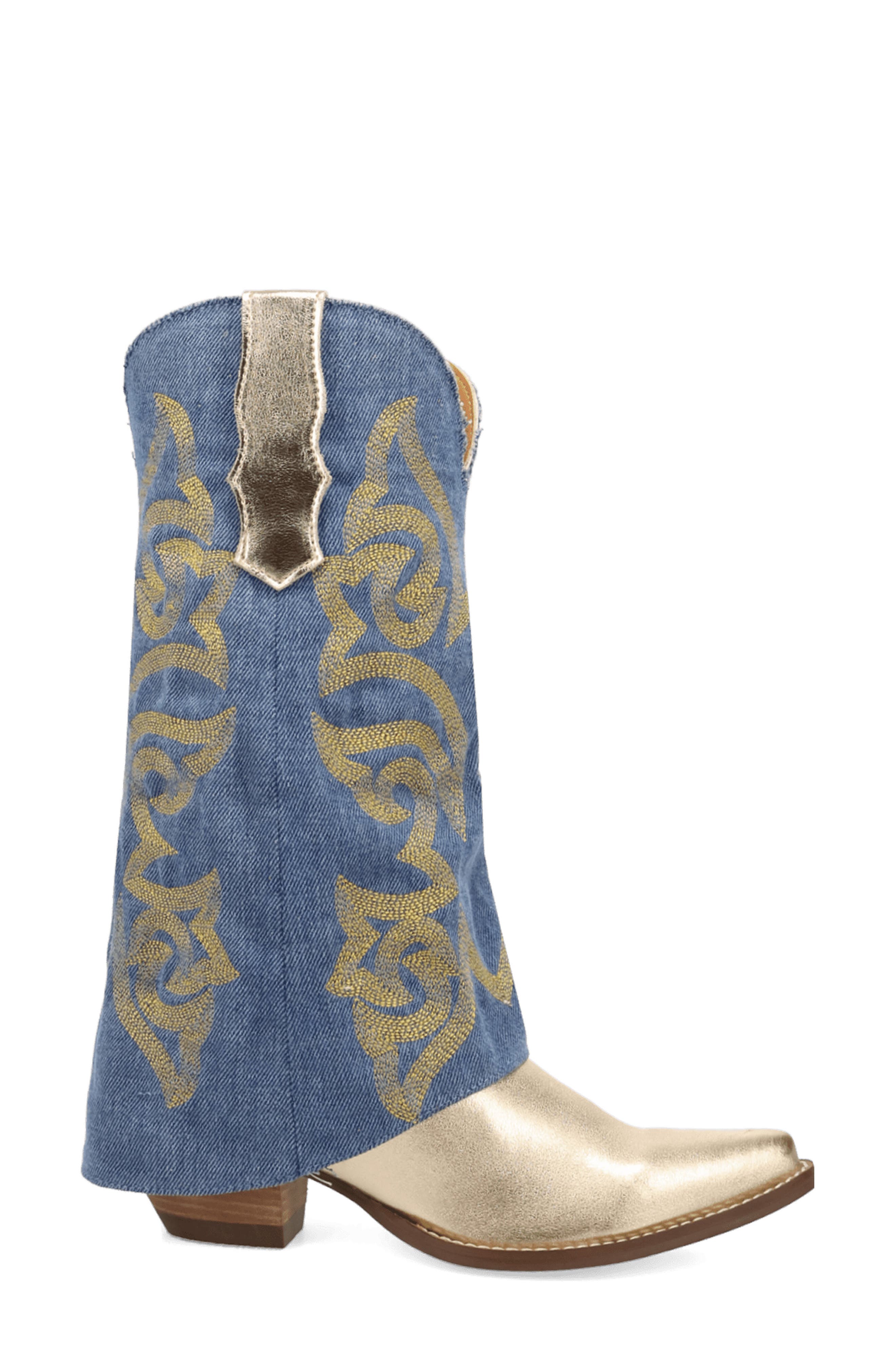 Southern Sass Western Boot, Alternate, color, GOLD