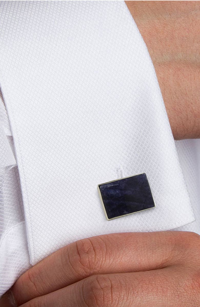 David Donahue Sodalite Cufflinks, Alternate, color, Silver