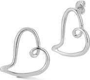 GLAZE JEWELRY Heart Stud Earrings