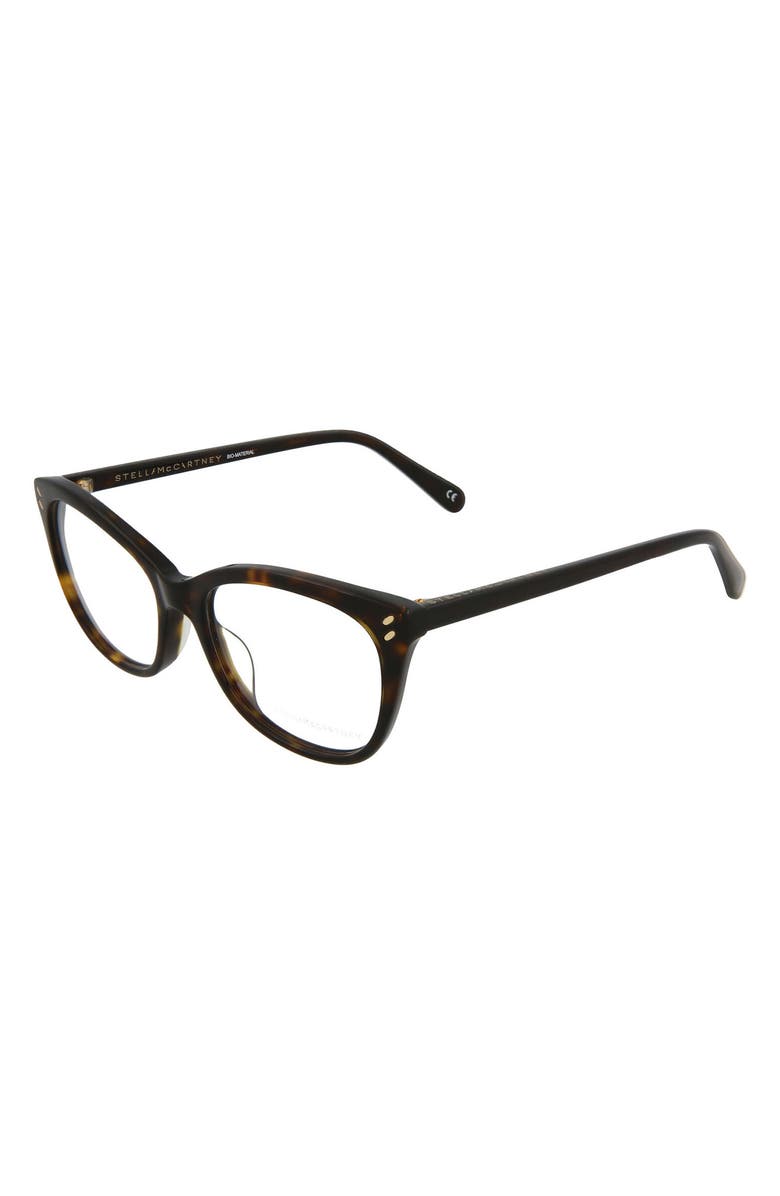 Stella McCartney 50mm Cat Eye Optical Frames, Alternate, color,