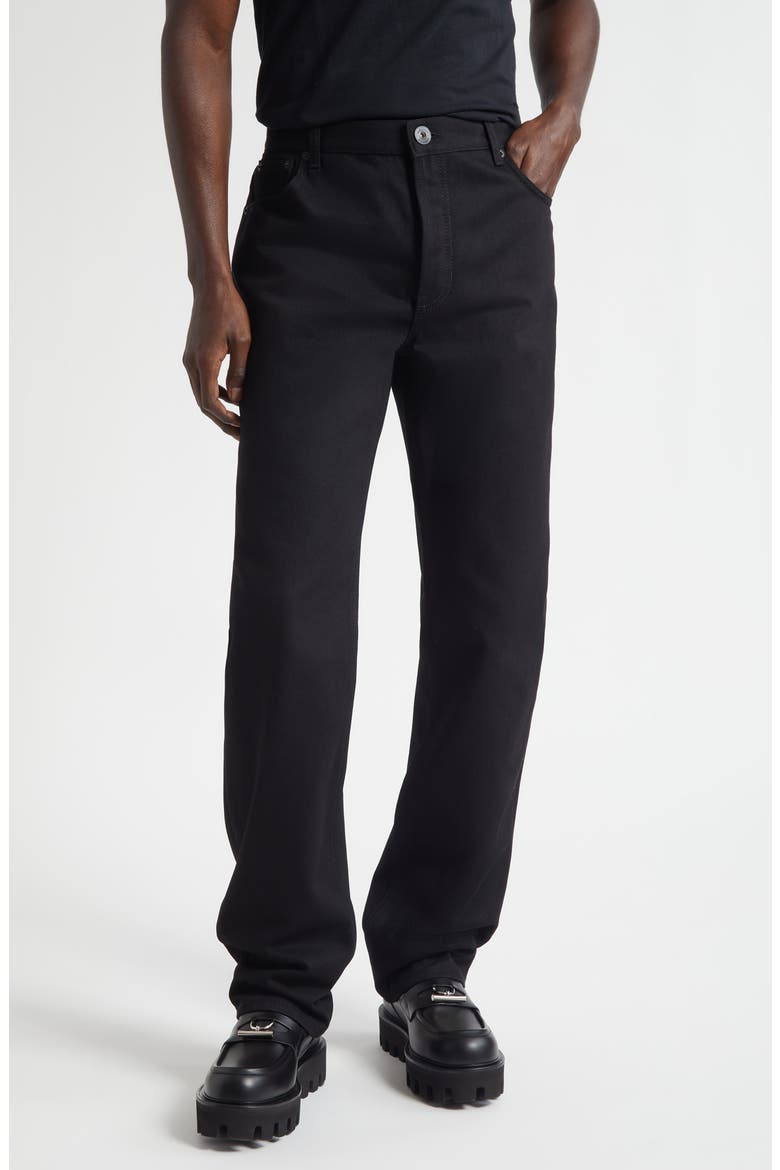 Ozzy Straight Leg Jeans, Main, color, BLACK