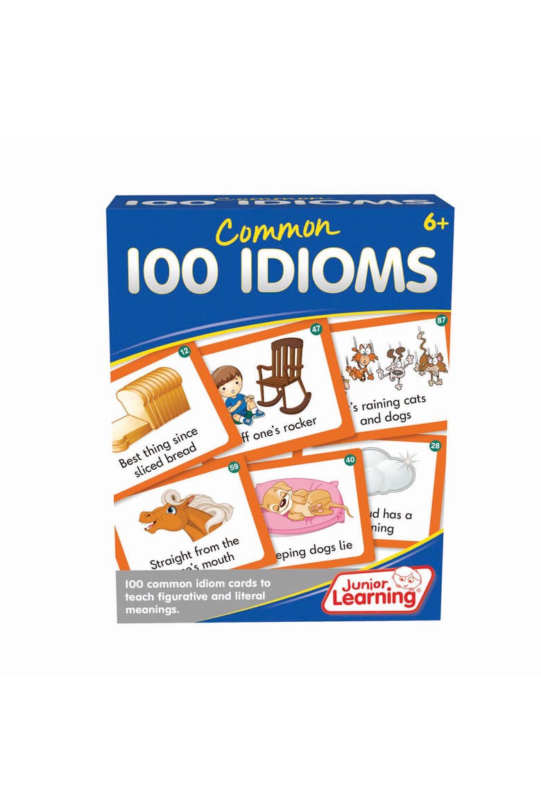 100 Common Idioms Educational Activity Cards, Main, color, Multicolored