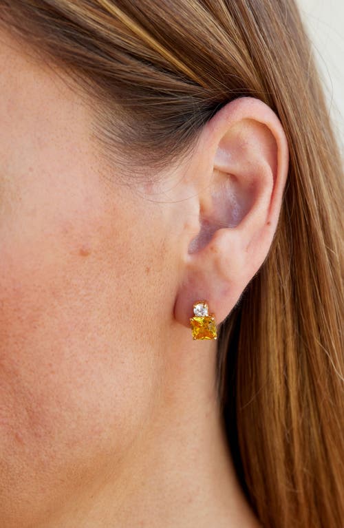 Savvy Cie Jewels Cubic Zirconia Birthstone Stud Earrings In November