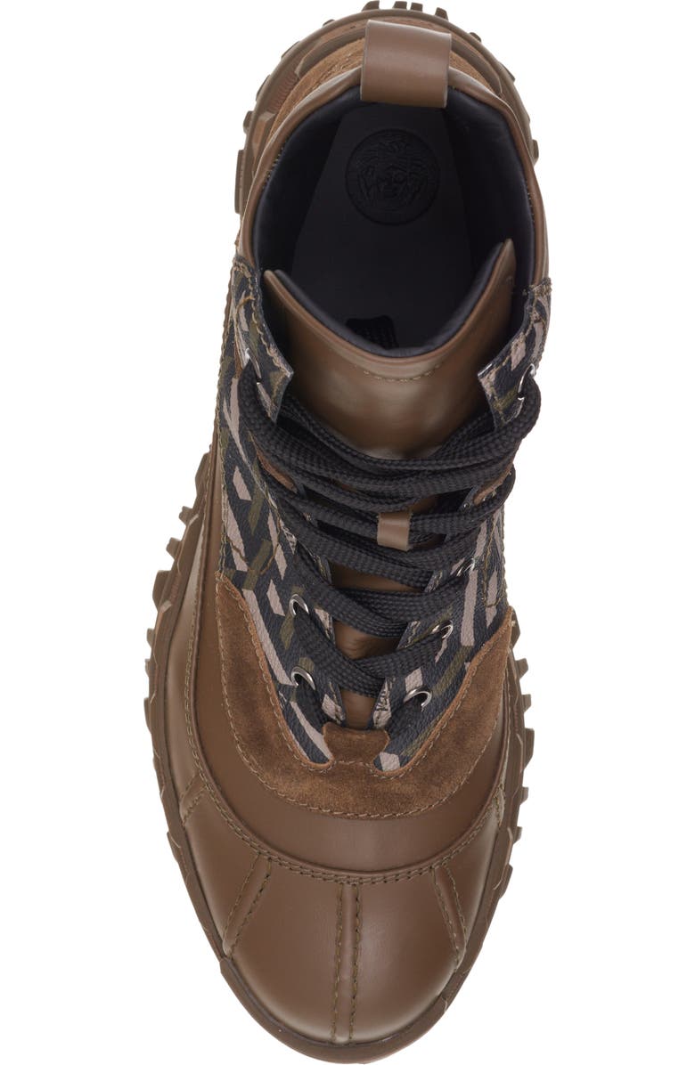 Versace Greca Rhegis Duck Boot, Alternate, color,