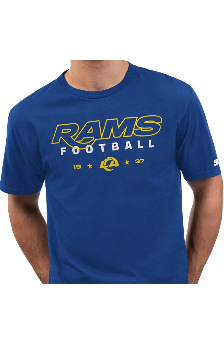 STARTER Men's Starter  Royal Los Angeles Rams Prime Time T-Shirt, Alternate, color, Royal