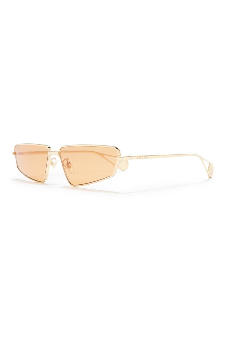 63mm Cat Eye Sunglasses, Alternate, color, GOLD GOLD ORANGE/ORG