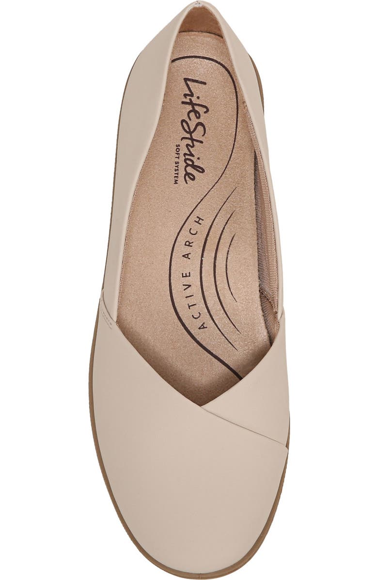 LifeStride Notorious Flat, Alternate, color, Almond Milk