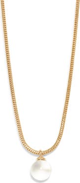 Nordstrom Orb Pendant Snake Chain Necklace