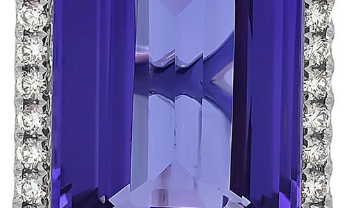 Bony Levy Tanzanite & Diamond Drop Earrings In Silver