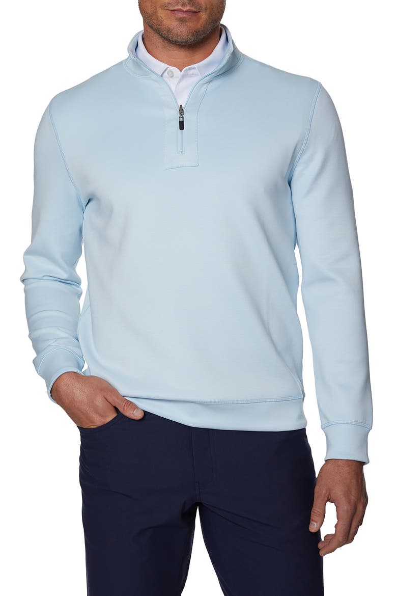 Reversible Half-Zip Pullover, Main, color, LT.BLUE