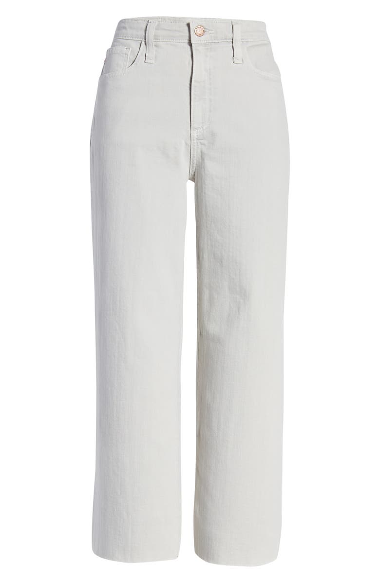 AG Etta High Waist Crop Raw Hem Wide Leg Jeans, Alternate, color, 
