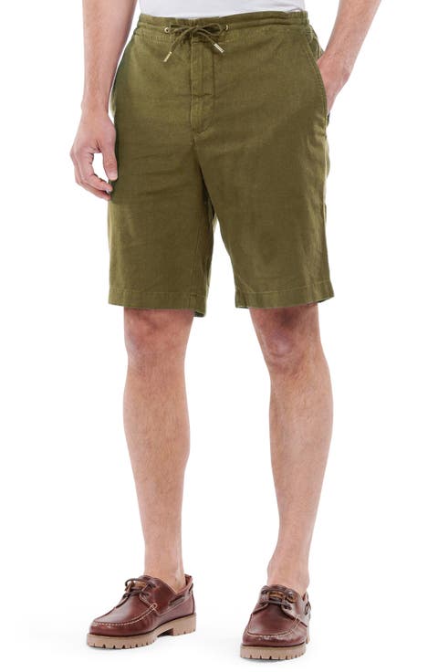 Linen & Cotton Blend Shorts