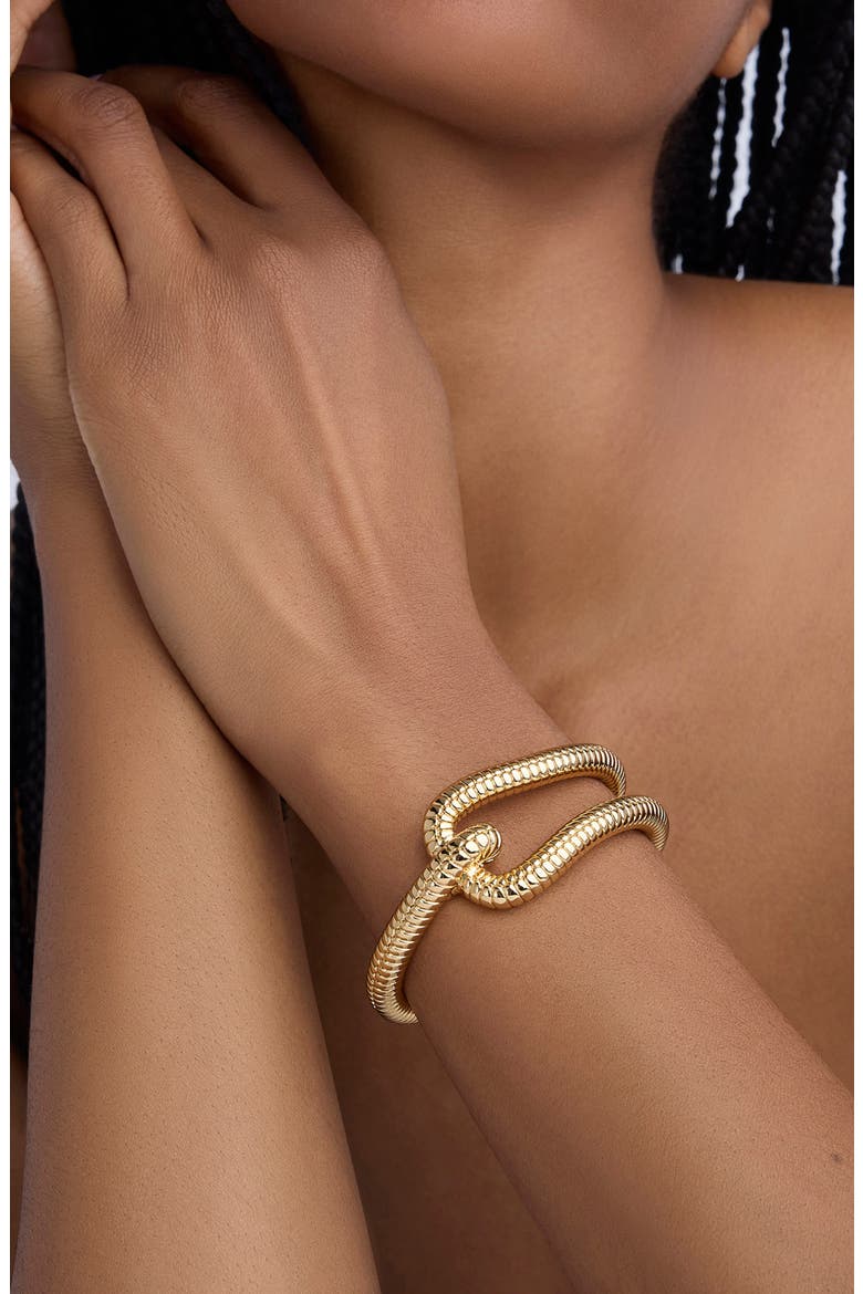 Madison Avenue Cuff Bracelet, Alternate, color, YELLOW GOLD