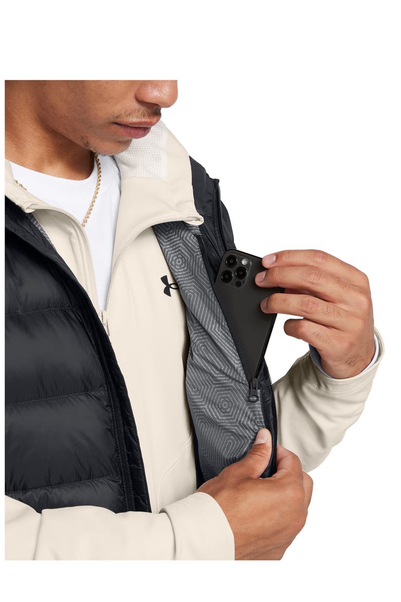 Legend Water Repellent Down Vest, Alternate, color, BLACK/ WHITE