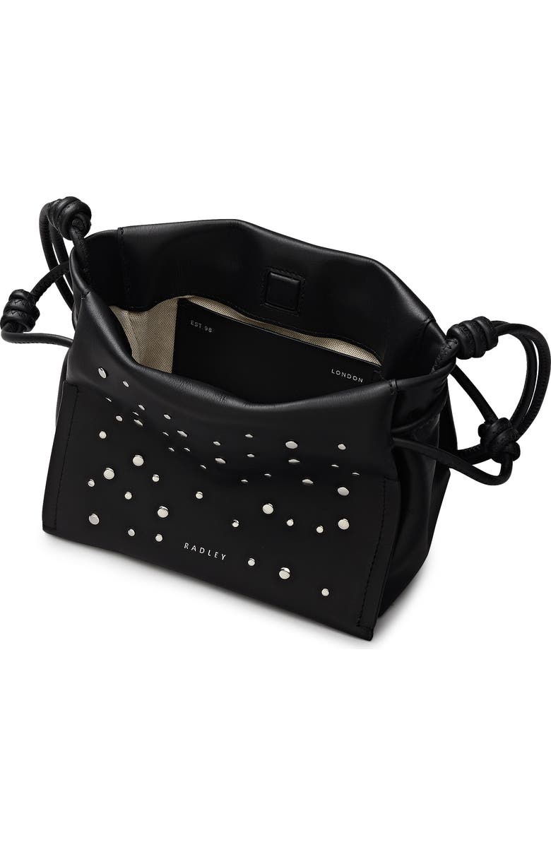 Radley The Roxburgh - Stud Small Drawstring Crossbody Bag, Alternate, color, Black