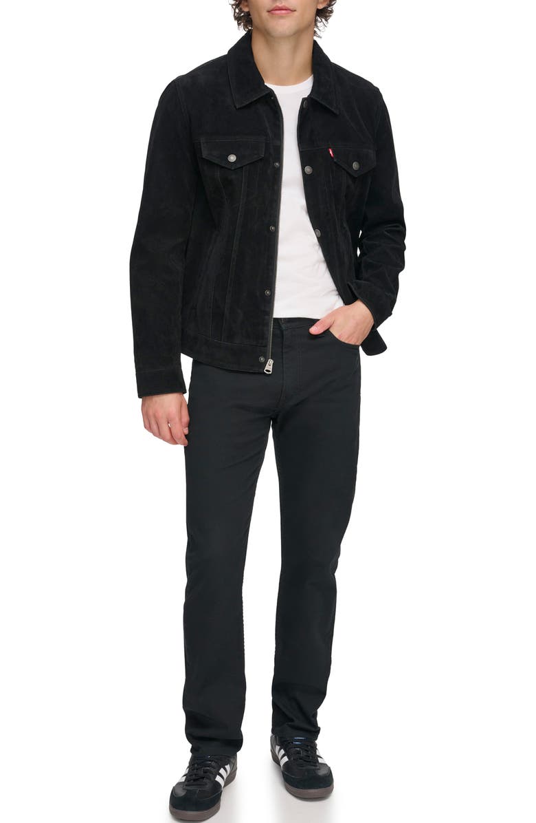 Levi's<sup>®</sup> Faux Suede Trucker Jacket, Alternate, color, 