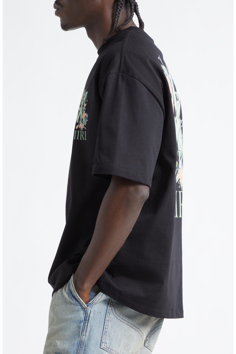 MA Floral Oversize Graphic T-Shirt, Alternate, color, BLACK ARCHIVED