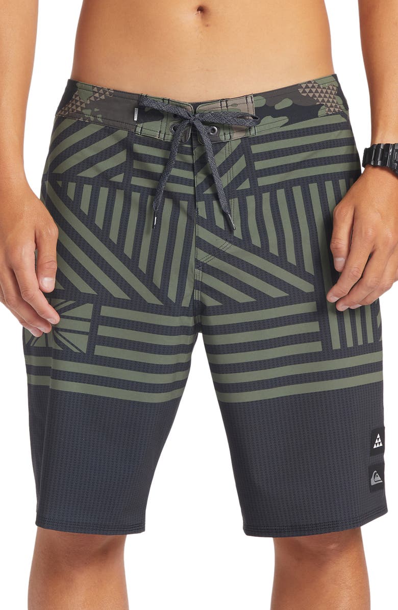 Quiksilver Surfsilk Hawaii Flag 2.0 Board Shorts, Main, color, 