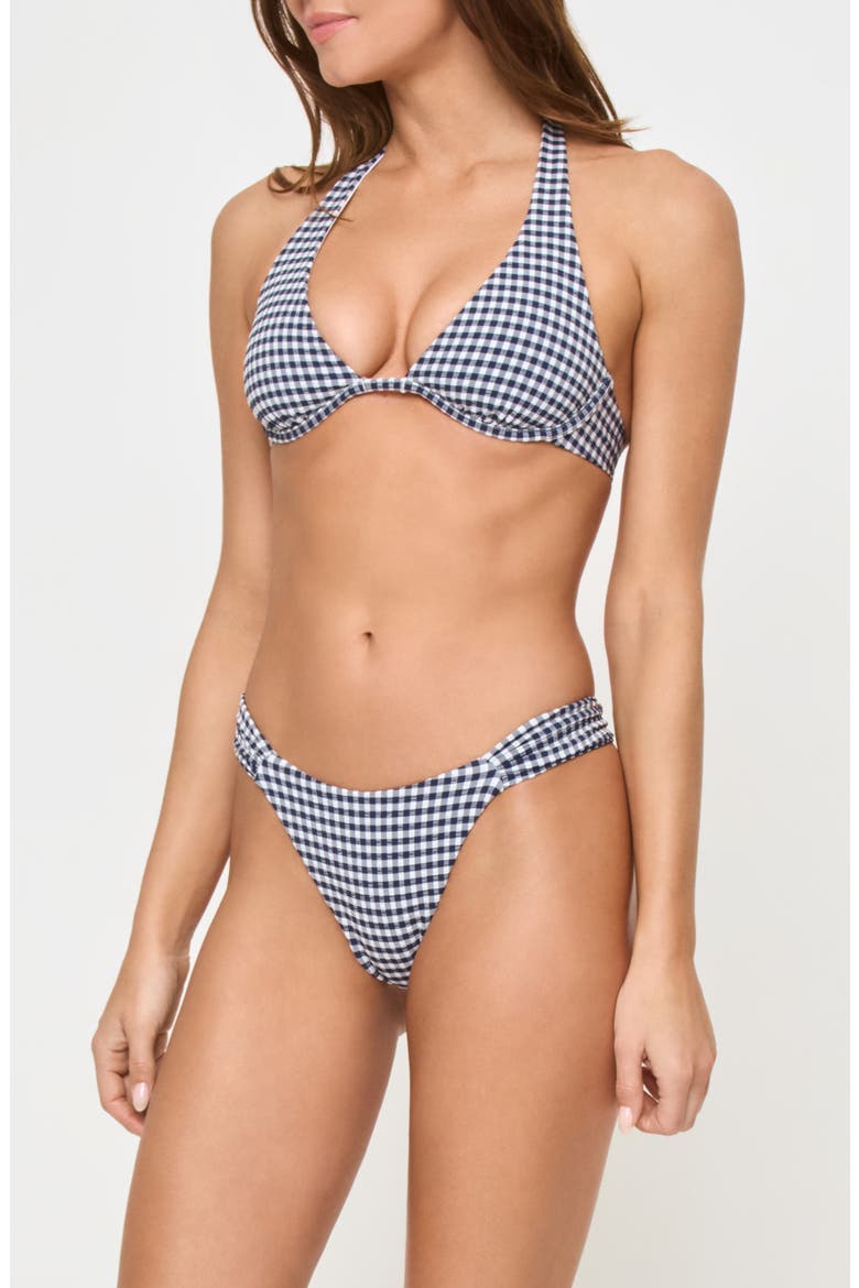 Isa Underwire Bikini Top, Alternate, color, ATTA GIRL GINGHAM