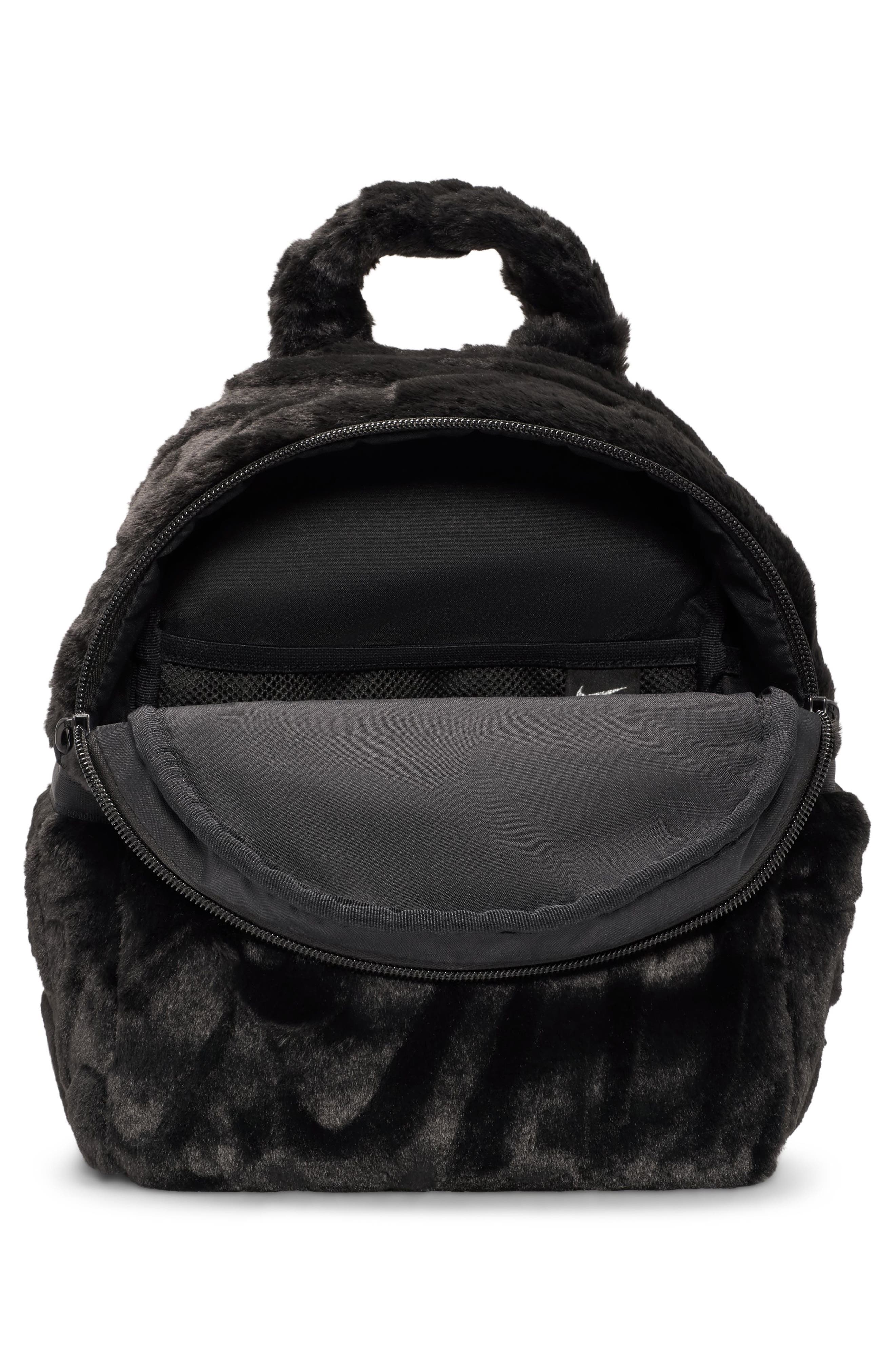 Nike Sportswear Futura Faux Fur Mini Backpack, Alternate, color, 