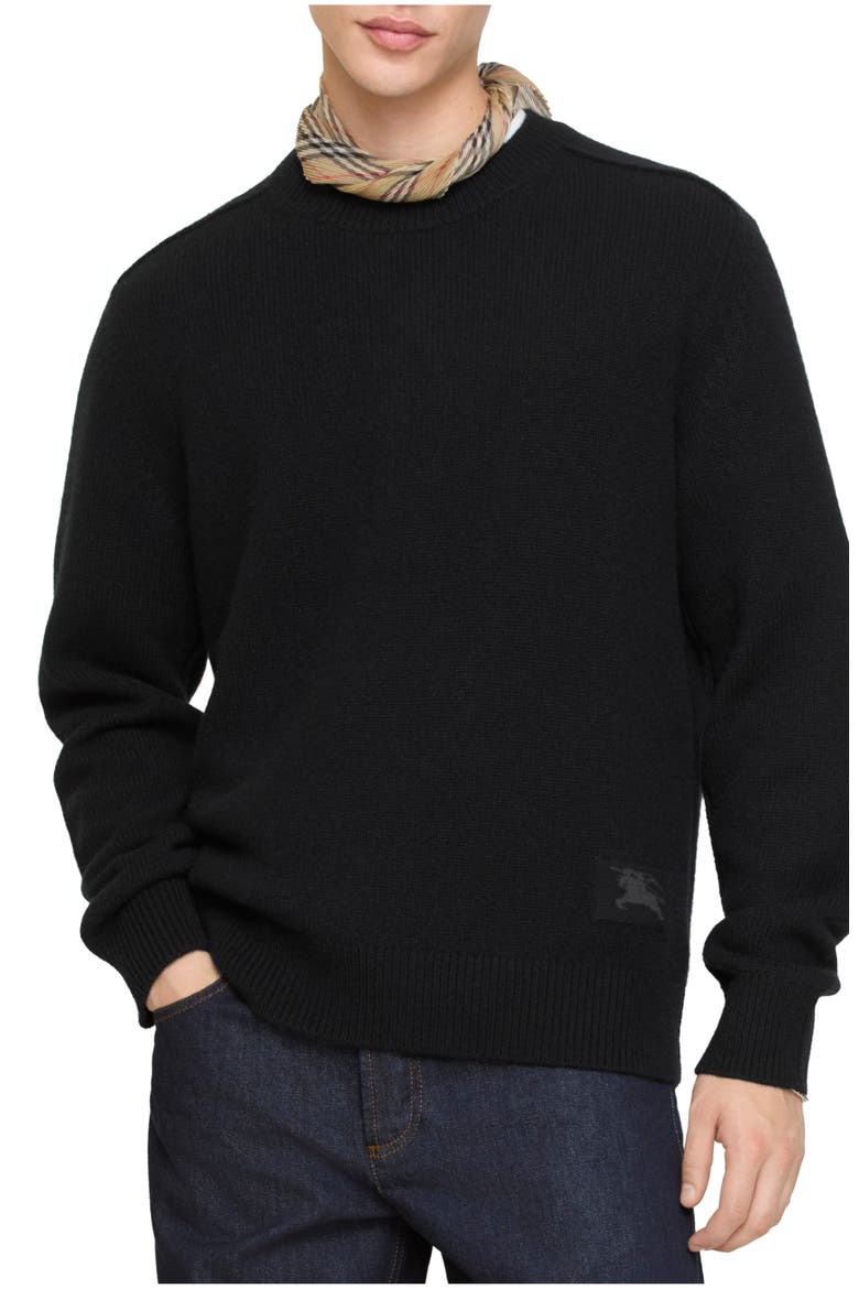 Cashmere Sweater, Main, color, Black
