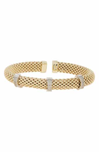 MESHMERISE Pavé Diamond Station Bangle Bracelet - 0.10 ctw