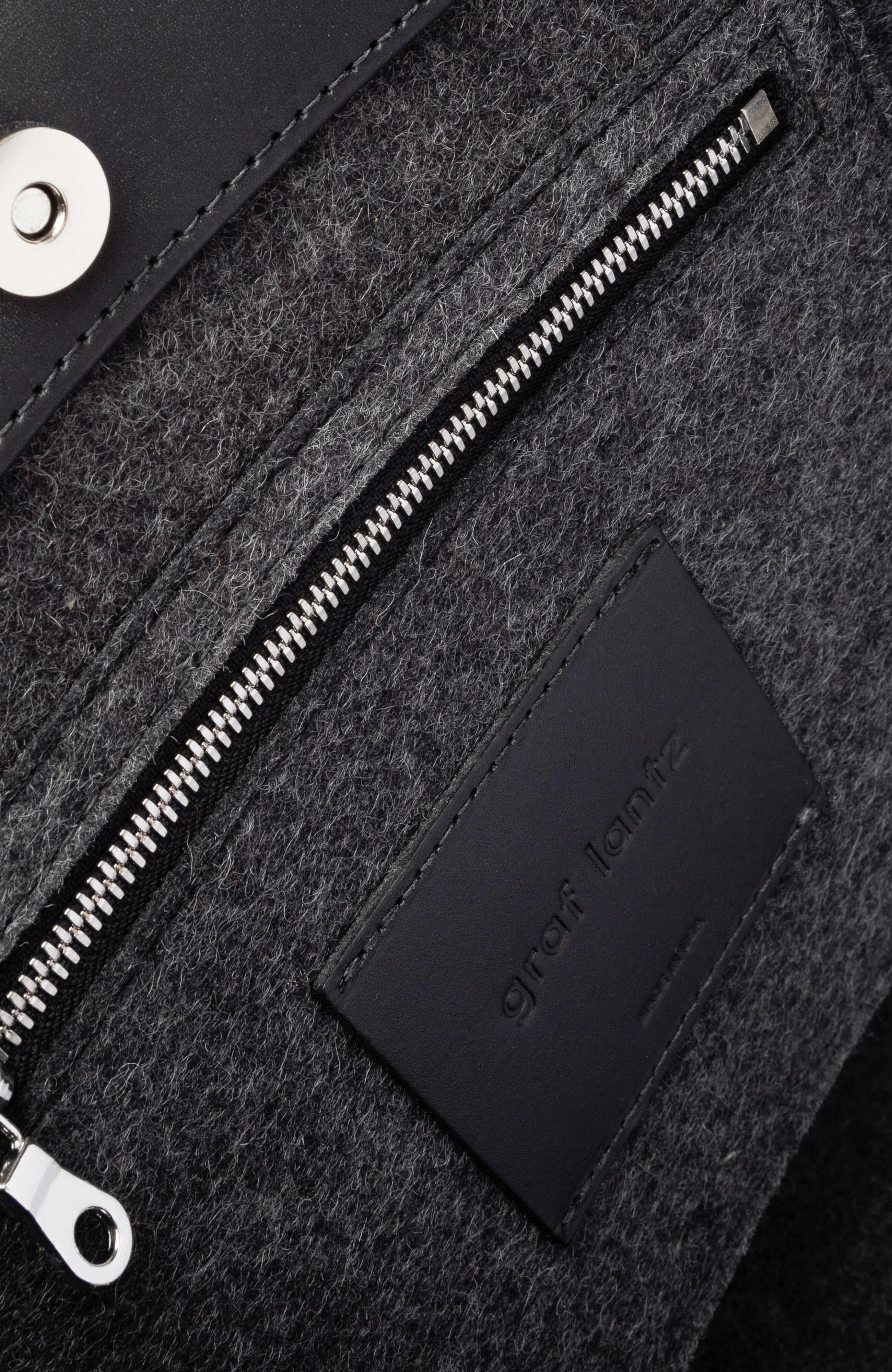 Graf Lantz Frankie Merino Wool Tote, Alternate, color, Charcoal Black