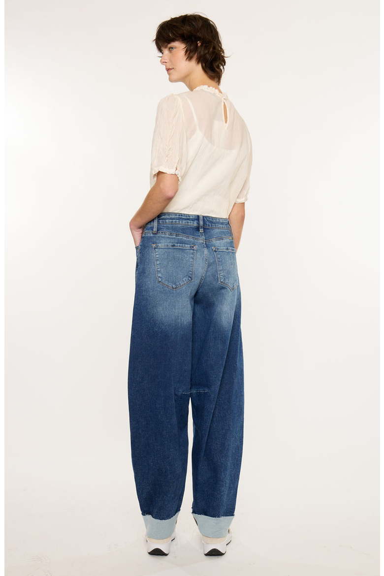 Maeby Knit Low Slung Horseshoe Jeans, Alternate, color, Medium Light
