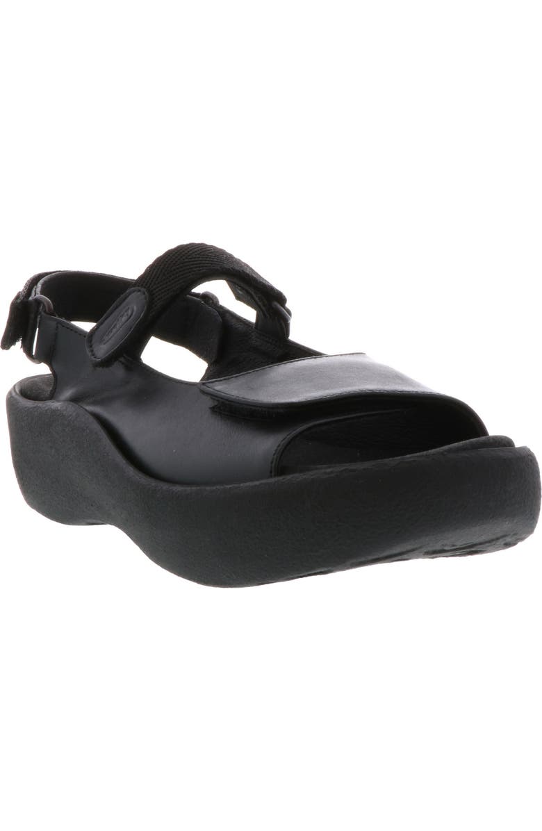 Wolky Jewel Sandal, Main, color, Black/ Black
