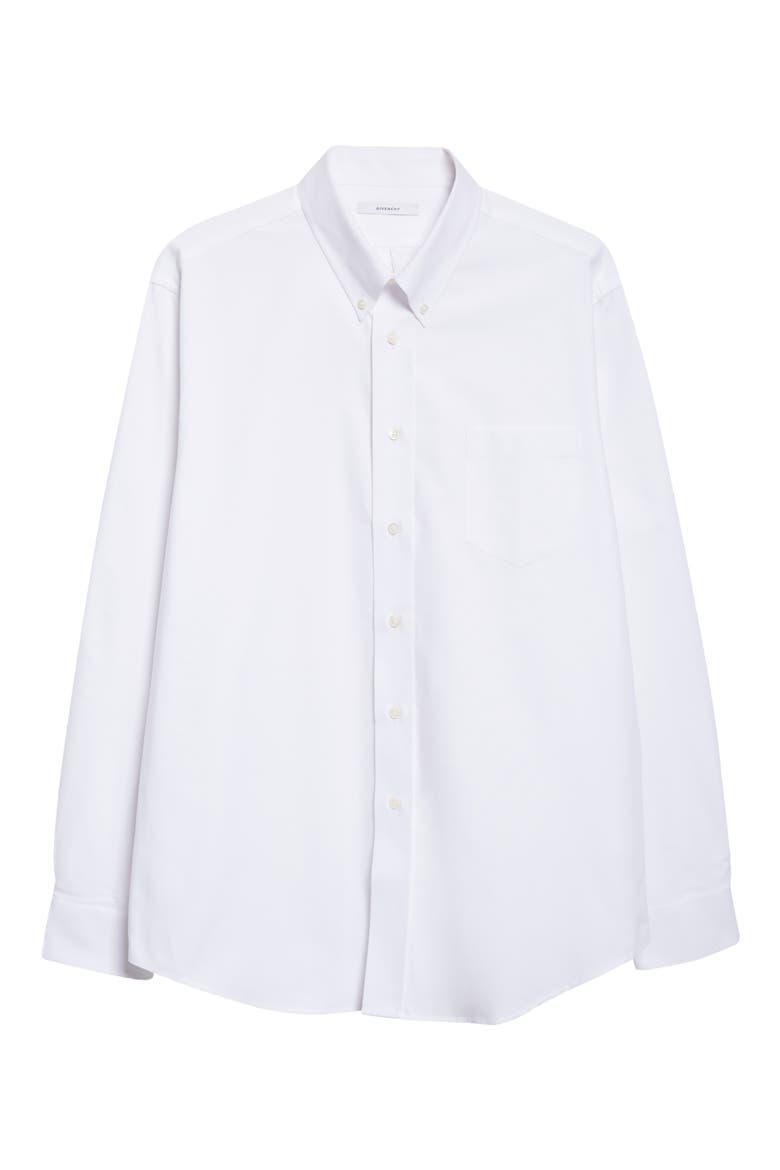 Classic Fit Cotton Oxford Button-Down Shirt, Alternate, color, WHITE