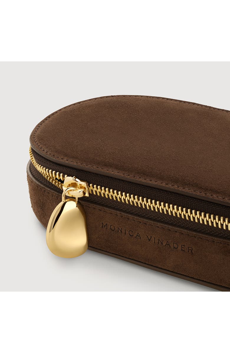 Monica Vinader Suede Jewelry Box, Alternate, color, Brown